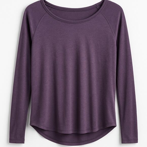 UNDER ARMOUR Whisperlight T-Shirt Purple Back Cut Out Relaxed Fit Womens Large - Picture 1 of 7